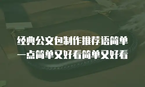 经典公文包制作推荐语简单一点简单又好看简单又好看