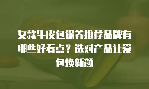 女款牛皮包保养推荐品牌有哪些好看点？选对产品让爱包焕新颜