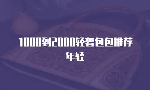1000到2000轻奢包包推荐年轻