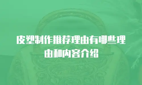 皮塑制作推荐理由有哪些理由和内容介绍