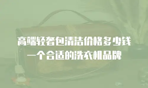 高端轻奢包清洁价格多少钱一个合适的洗衣机品牌