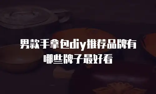 男款手拿包diy推荐品牌有哪些牌子最好看