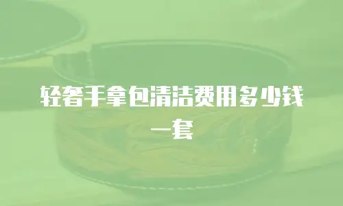轻奢手拿包清洁费用多少钱一套