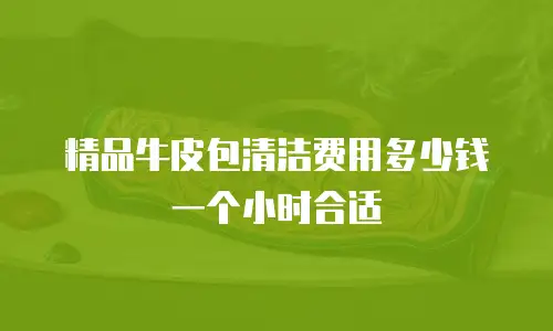 精品牛皮包清洁费用多少钱一个小时合适