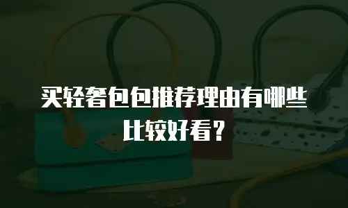 买轻奢包包推荐理由有哪些比较好看？