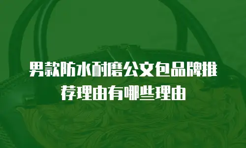 男款防水耐磨公文包品牌推荐理由有哪些理由