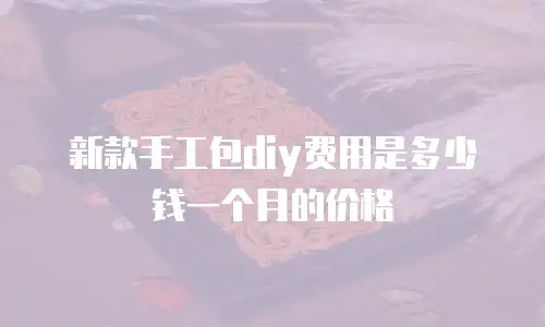 新款手工包diy费用是多少钱一个月的价格