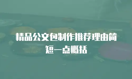 精品公文包制作推荐理由简短一点概括