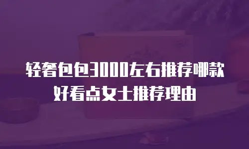轻奢包包3000左右推荐哪款好看点女士推荐理由