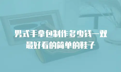 男式手拿包制作多少钱一双最好看的简单的鞋子