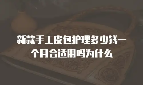 新款手工皮包护理多少钱一个月合适用吗为什么