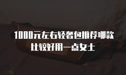 1000元左右轻奢包推荐哪款比较好用一点女士