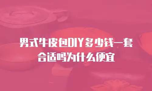 男式牛皮包DIY多少钱一套合适吗为什么便宜