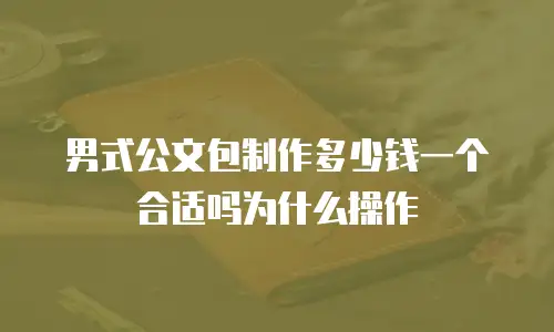 男式公文包制作多少钱一个合适吗为什么操作