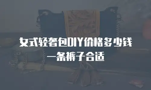 女式轻奢包DIY价格多少钱一条裤子合适