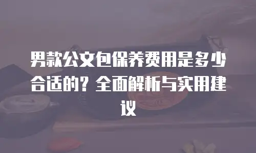 男款公文包保养费用是多少合适的？全面解析与实用建议