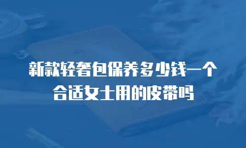 新款轻奢包保养多少钱一个合适女士用的皮带吗