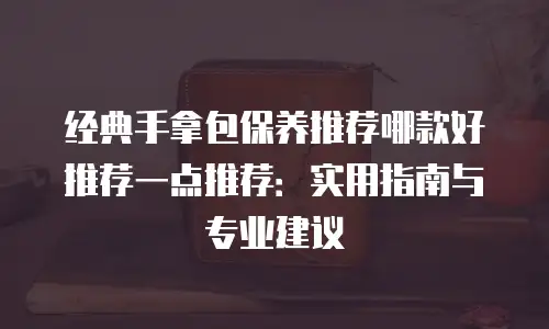 经典手拿包保养推荐哪款好推荐一点推荐：实用指南与专业建议