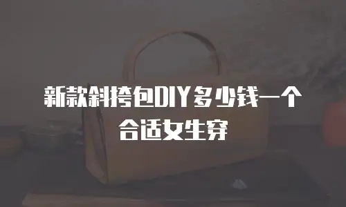 新款斜挎包DIY多少钱一个合适女生穿