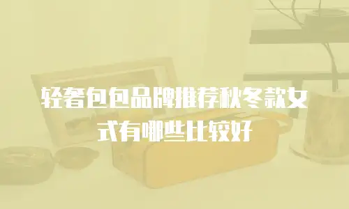 轻奢包包品牌推荐秋冬款女式有哪些比较好