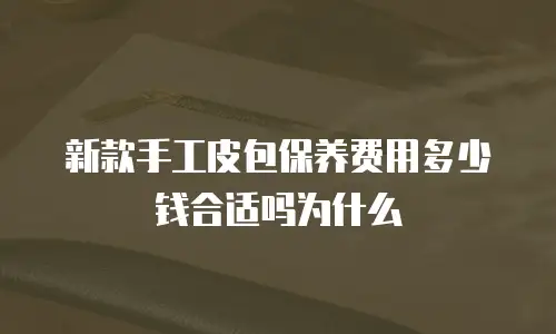 新款手工皮包保养费用多少钱合适吗为什么
