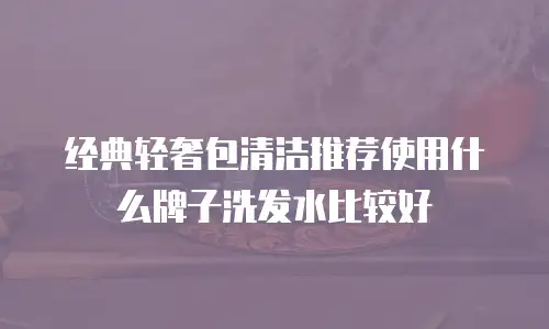 经典轻奢包清洁推荐使用什么牌子洗发水比较好
