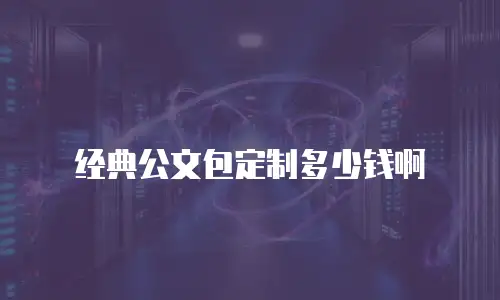 经典公文包定制多少钱啊