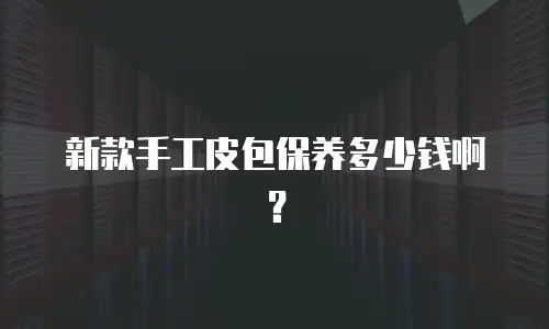 新款手工皮包保养多少钱啊？