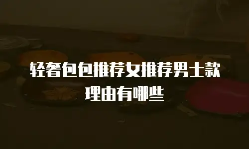 轻奢包包推荐女推荐男士款理由有哪些