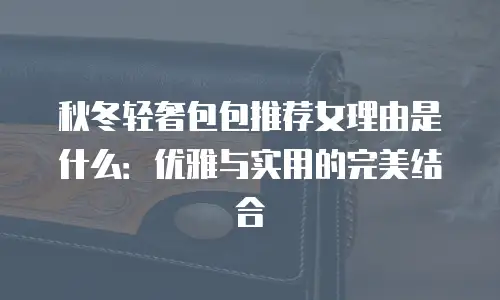 秋冬轻奢包包推荐女理由是什么：优雅与实用的完美结合
