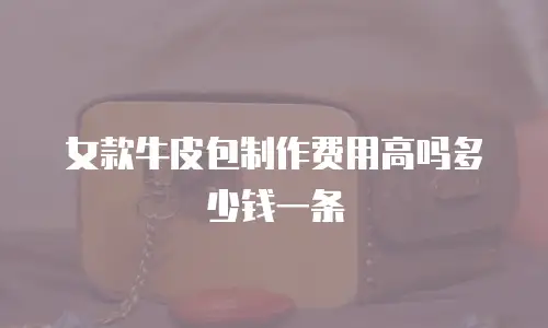 女款牛皮包制作费用高吗多少钱一条