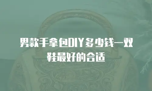 男款手拿包DIY多少钱一双鞋最好的合适