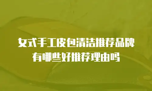 女式手工皮包清洁推荐品牌有哪些好推荐理由吗