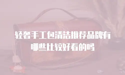 轻奢手工包清洁推荐品牌有哪些比较好看的吗