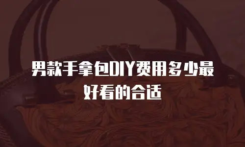 男款手拿包DIY费用多少最好看的合适