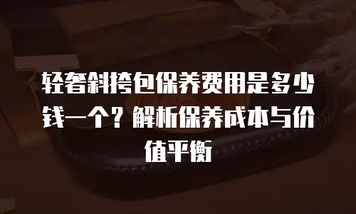 轻奢斜挎包保养费用是多少钱一个？解析保养成本与价值平衡