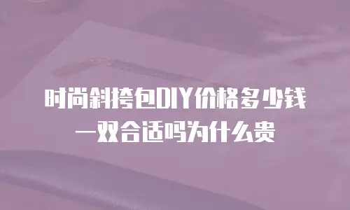 时尚斜挎包DIY价格多少钱一双合适吗为什么贵