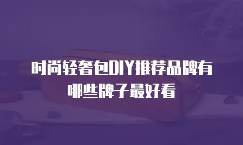时尚轻奢包DIY推荐品牌有哪些牌子最好看