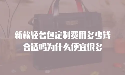 新款轻奢包定制费用多少钱合适吗为什么便宜很多