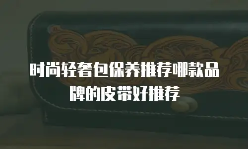 时尚轻奢包保养推荐哪款品牌的皮带好推荐