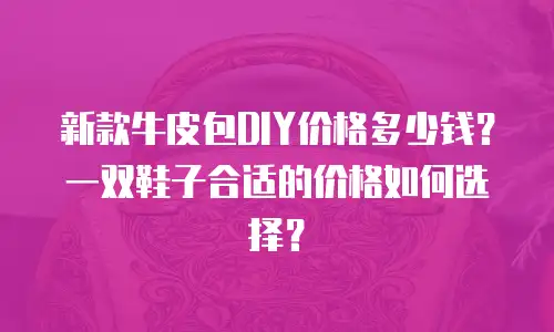 新款牛皮包DIY价格多少钱？一双鞋子合适的价格如何选择？