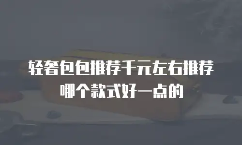 轻奢包包推荐千元左右推荐哪个款式好一点的