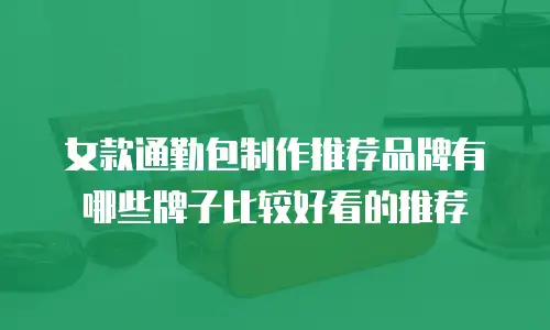 女款通勤包制作推荐品牌有哪些牌子比较好看的推荐