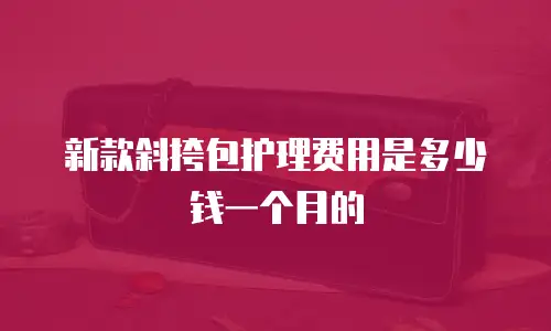 新款斜挎包护理费用是多少钱一个月的