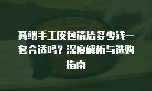 高端手工皮包清洁多少钱一套合适吗？深度解析与选购指南