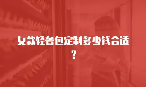 女款轻奢包定制多少钱合适？