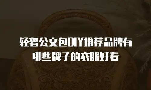 轻奢公文包DIY推荐品牌有哪些牌子的衣服好看
