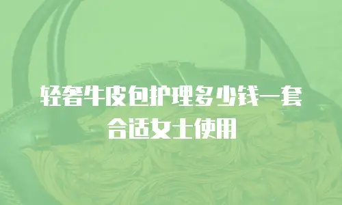 轻奢牛皮包护理多少钱一套合适女士使用