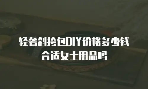 轻奢斜挎包DIY价格多少钱合适女士用品吗