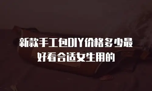 新款手工包DIY价格多少最好看合适女生用的